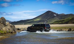 Landmannalaugar Super Jeep Tour - river crossing