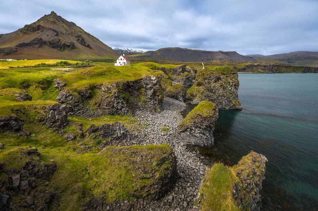 Arnarstapi is a small fishing community with a beautiful shoreline