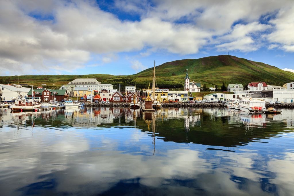 The harbor of Hűsavík