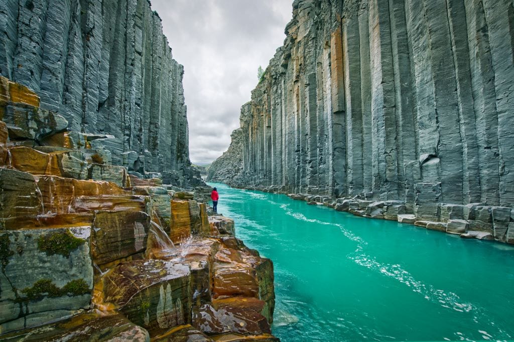 Sudlagil canyon in East Iceland
