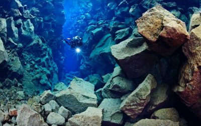 Diving between the tectonic plates in Silfra