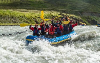 Family rafting tour in North Iceland