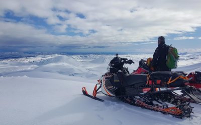 Snowmobiling on the Highlands
