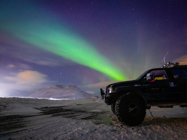 Private Northern Ligths tour in Iceland by Super Jeep