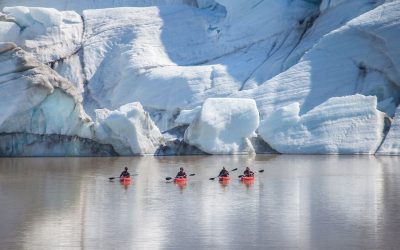 Iceland glacier kayaking