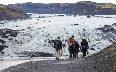 Glacier hiking in the South Coast of Iceland