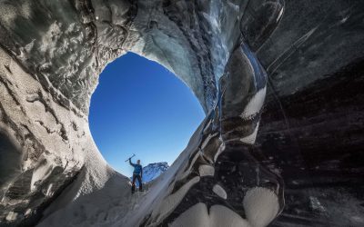 Exploring Katla ice cave